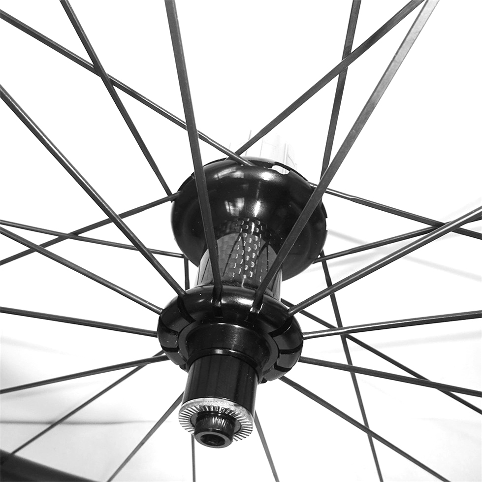 Carbon road bike wheels 38mm clincher Power way R36 hubs